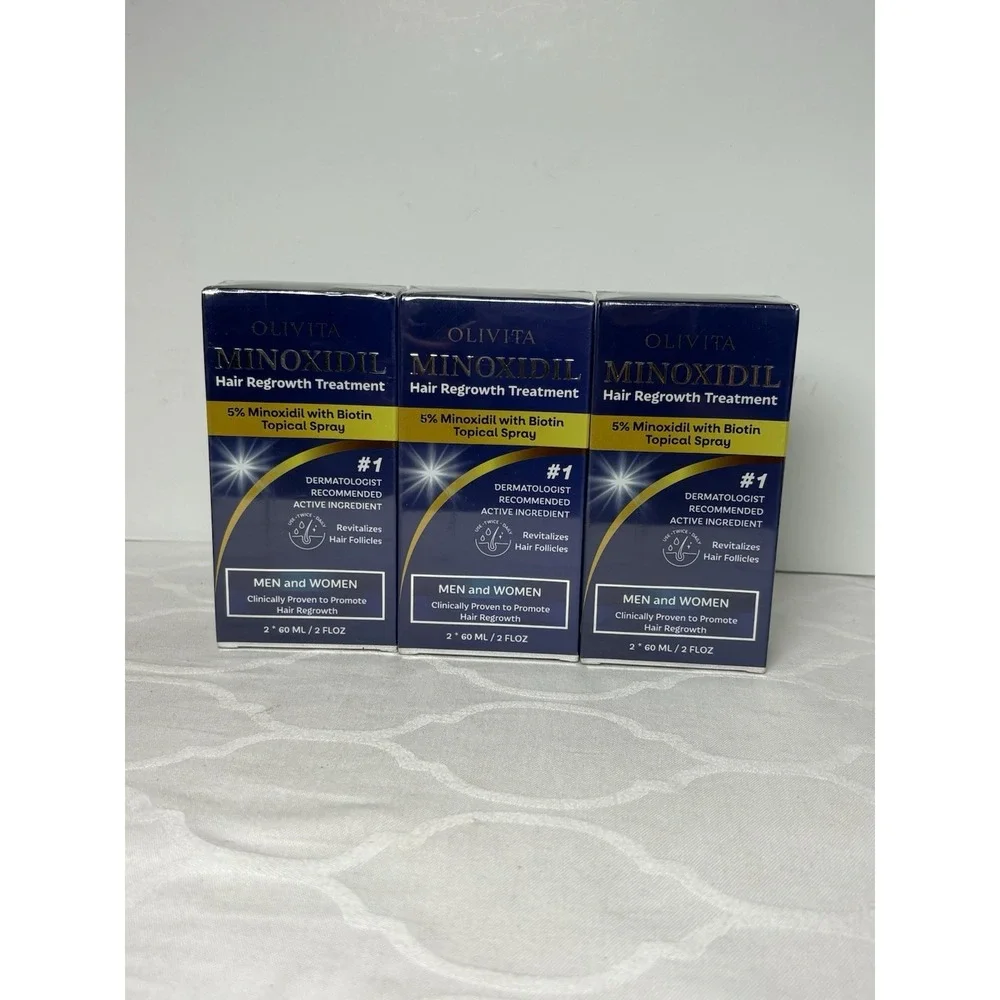 3 Pack 5% Minoxidil Foam - Hair Growth Treatment for Men & Women New And Sealed